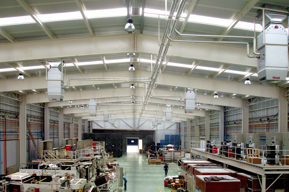 Sistemas de ventilación industrial